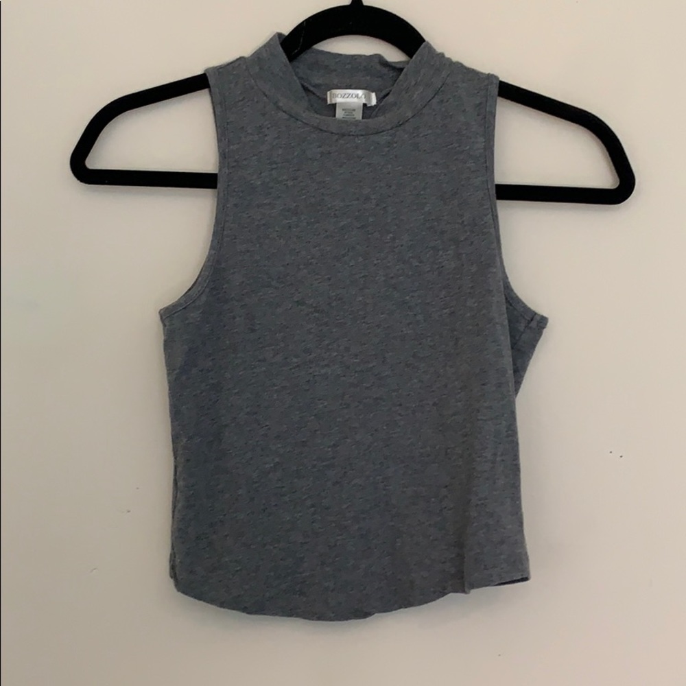Bozzolo Grey Crop Top